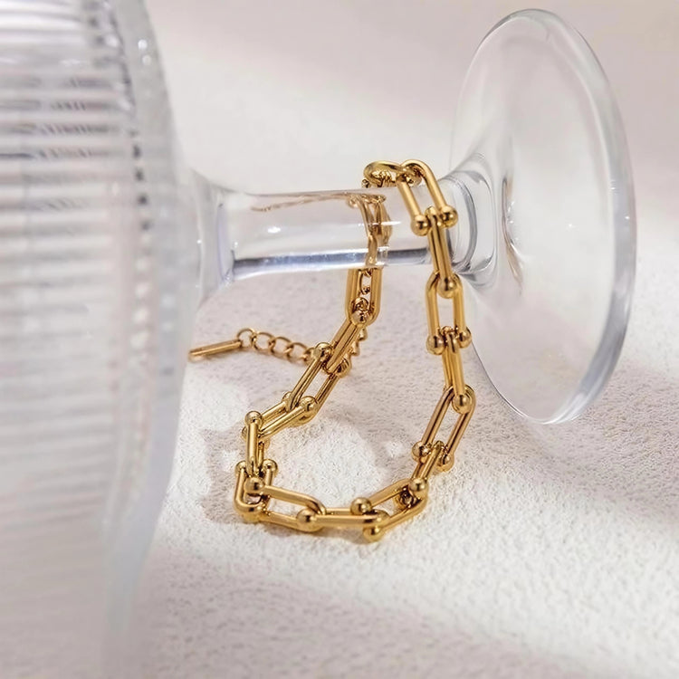 Bar Link Stainless Steel Bracelet