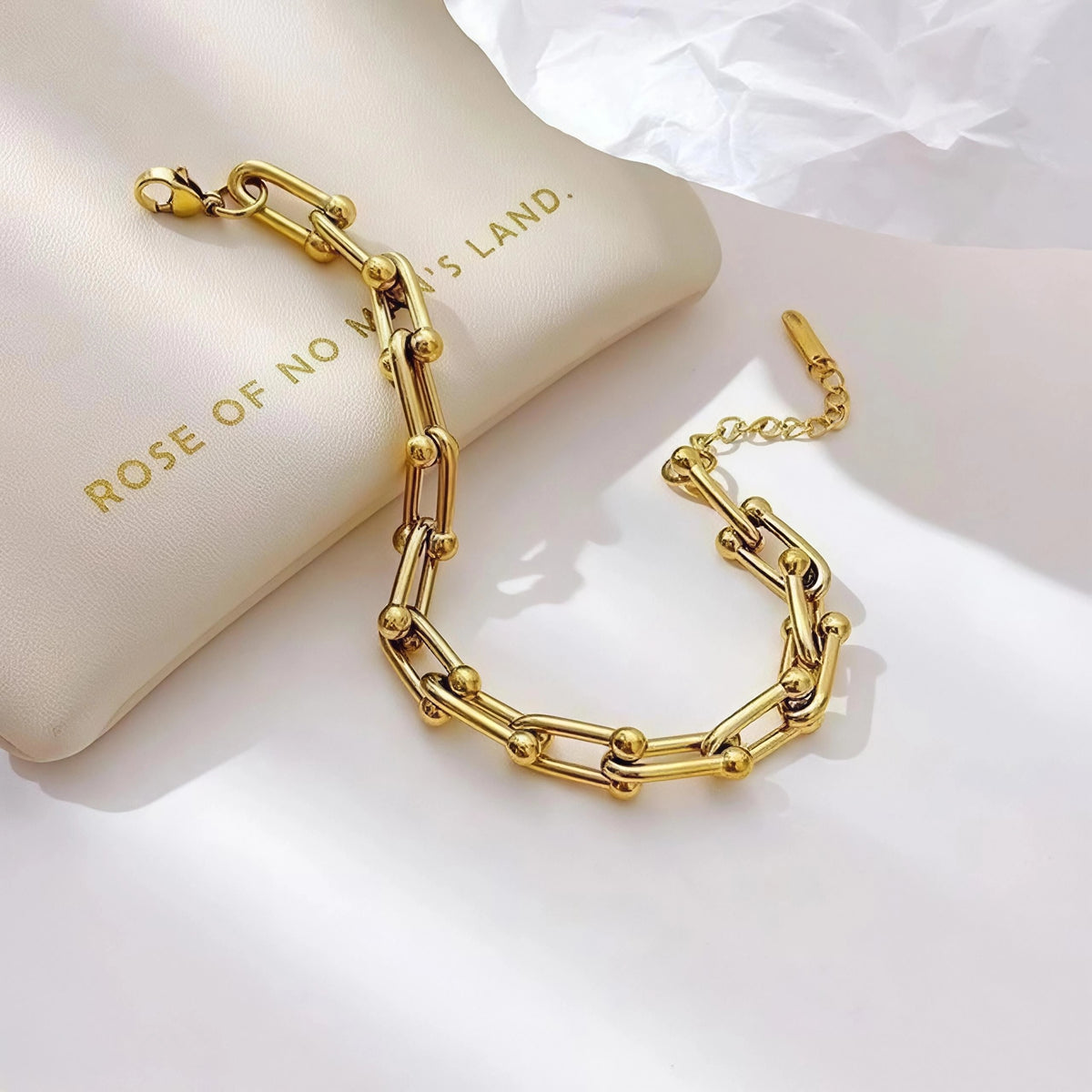 Bar Link Stainless Steel Bracelet