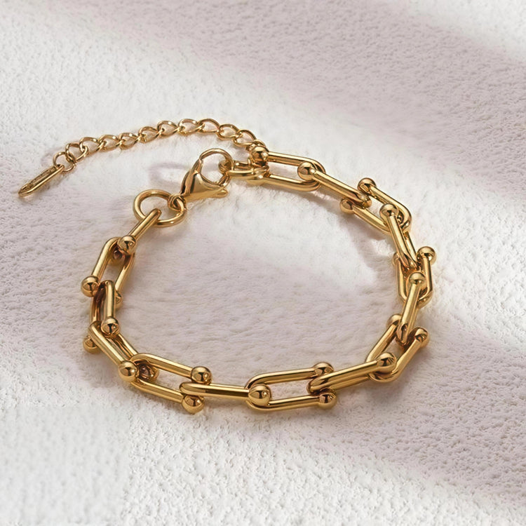 Bar Link Stainless Steel Bracelet
