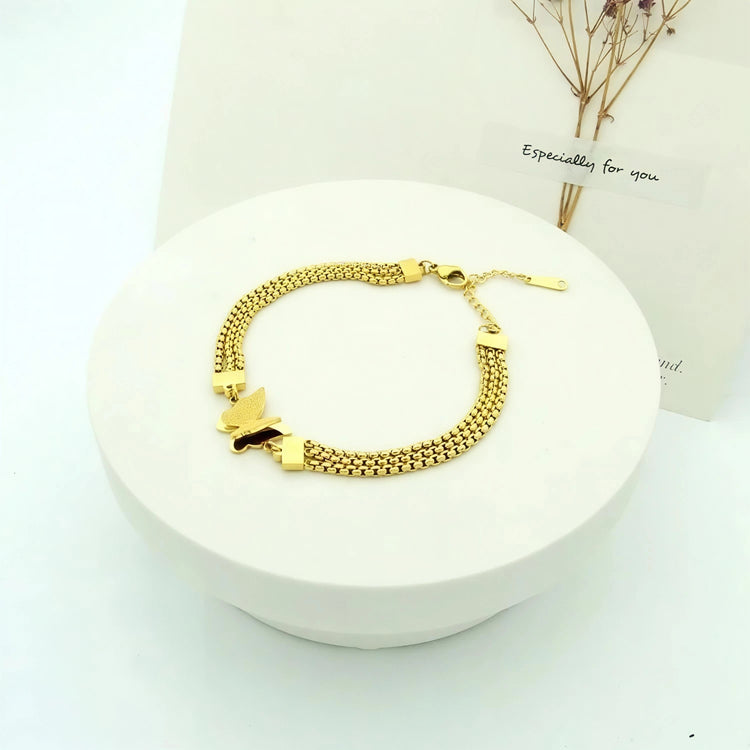 Butterfly Chain Stainless Steel Bracelet
