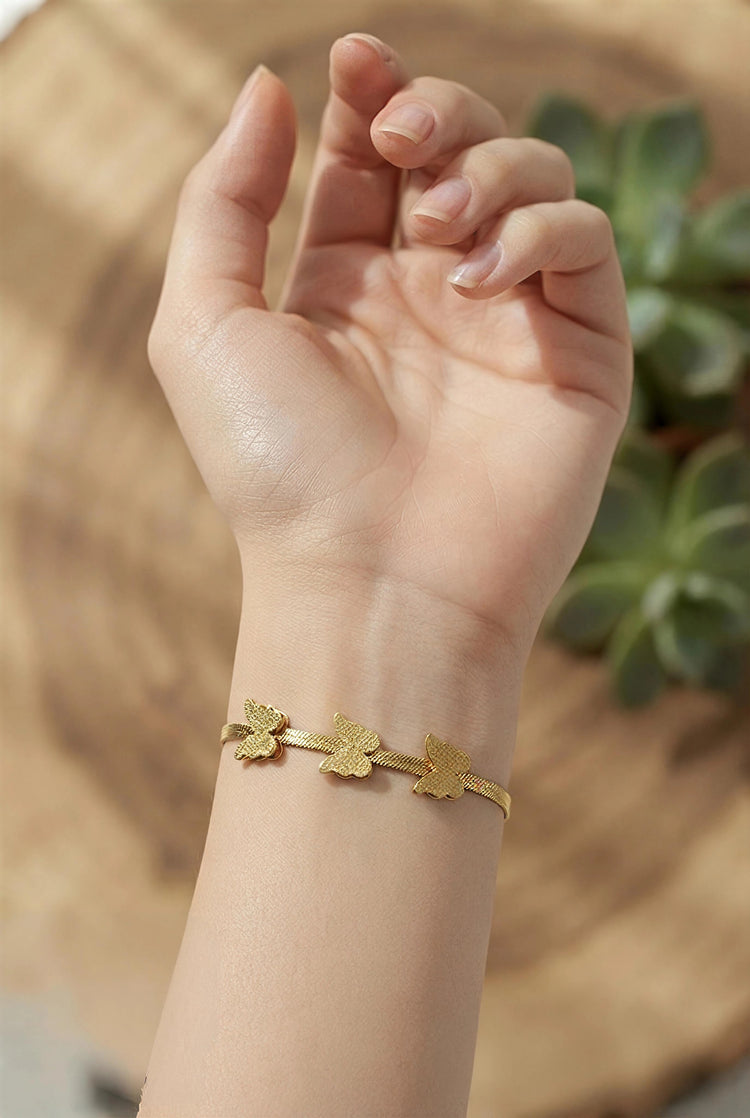 Butterfly Mesh Stainless Steel Bracelet