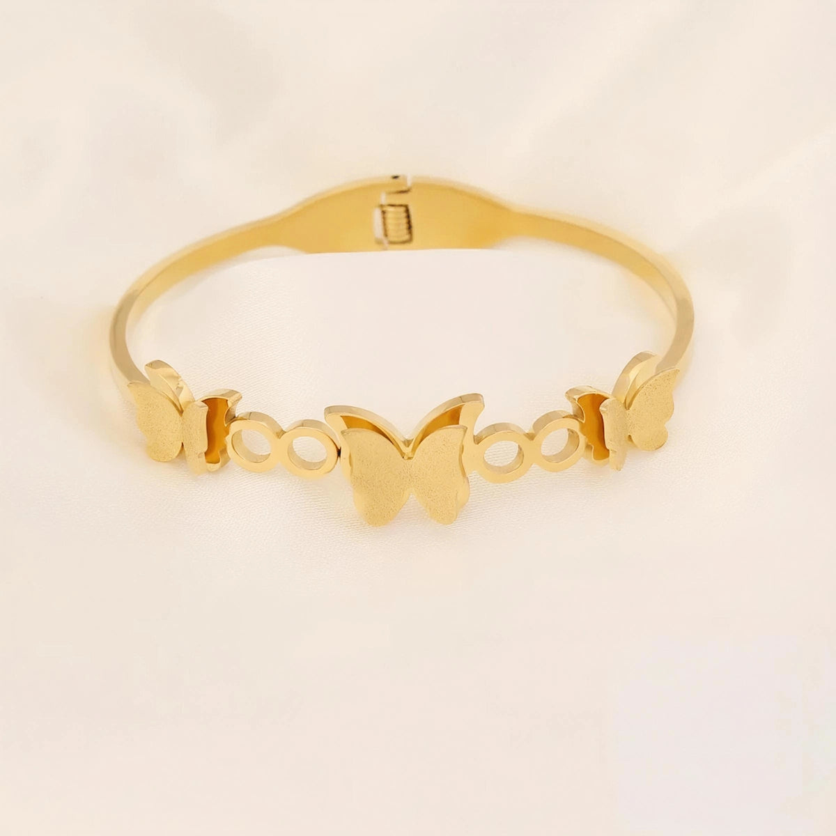 Golden Butterfly Stainless Steel Bangle