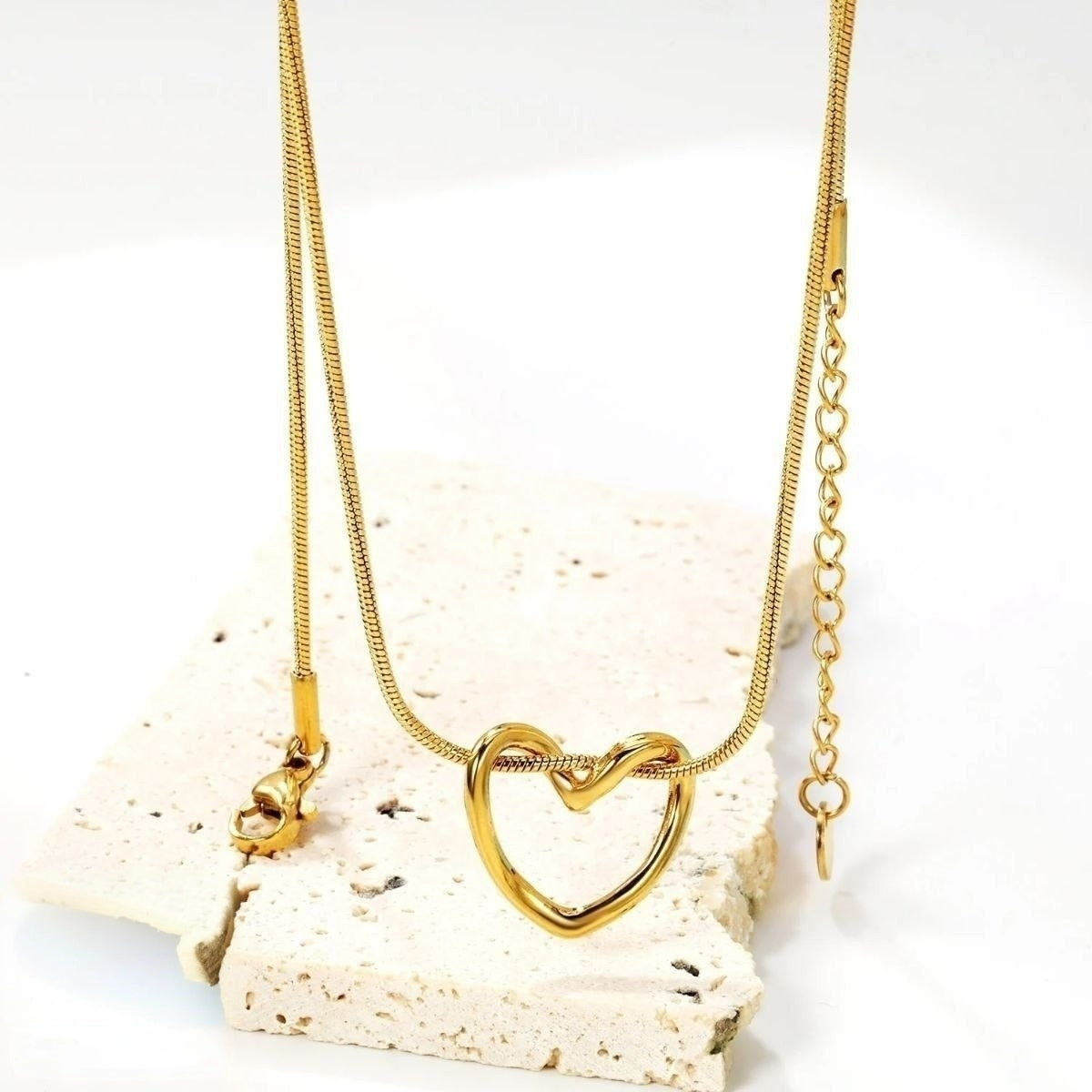 Open Heart Stainless Steel Necklace