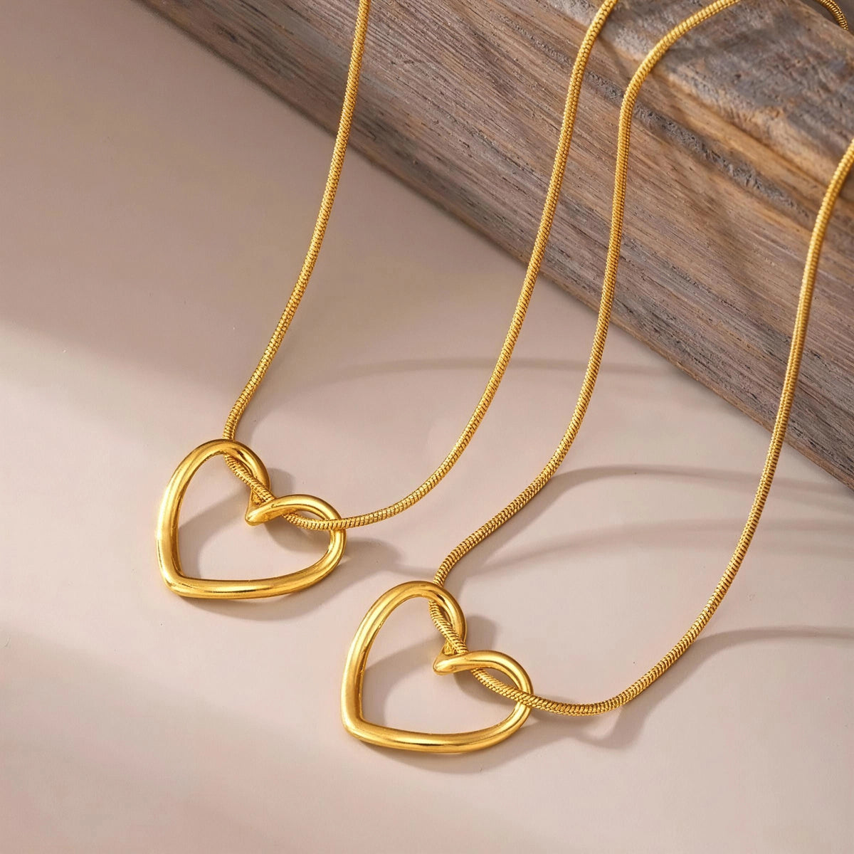 Open Heart Stainless Steel Necklace