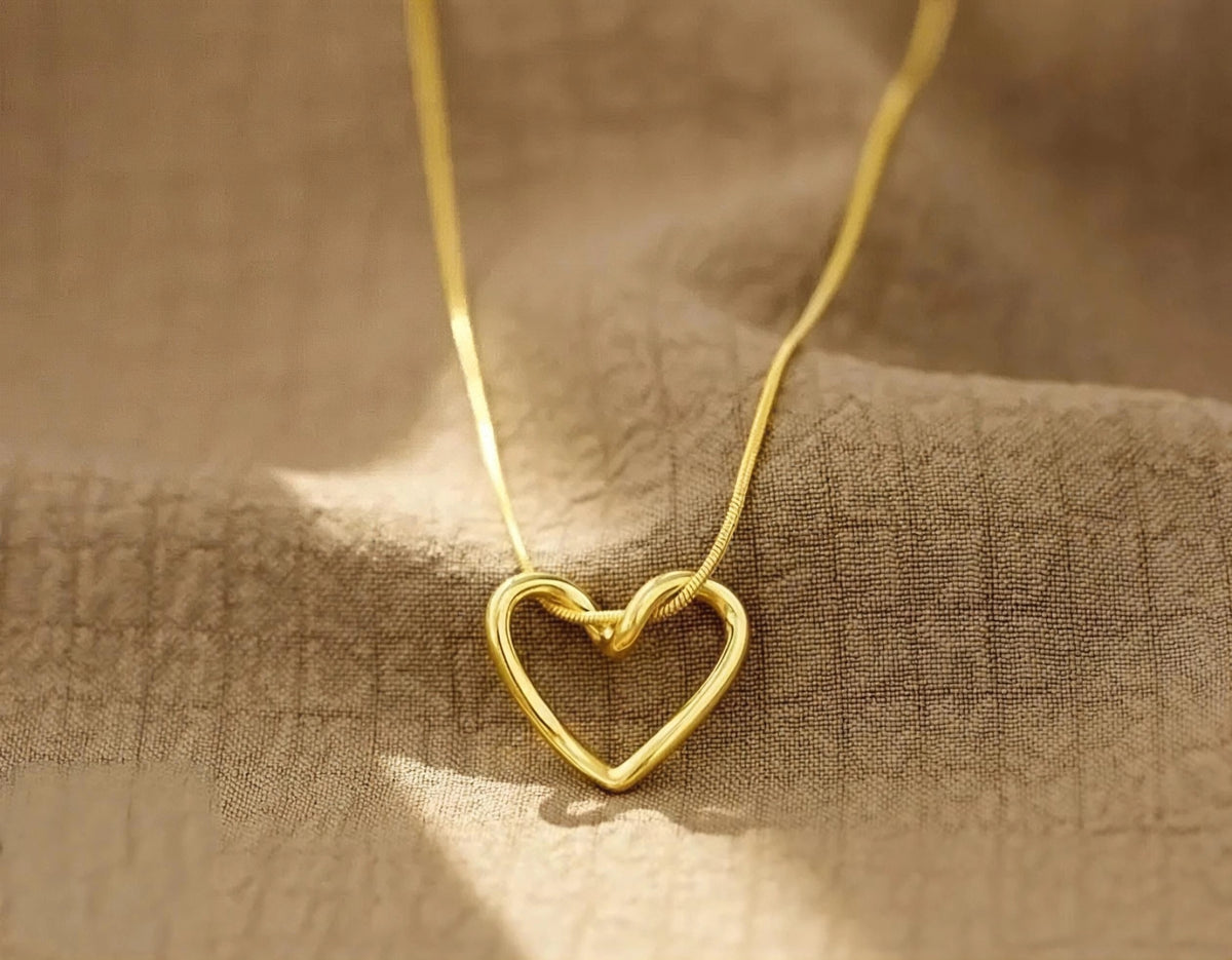 Open Heart Stainless Steel Necklace