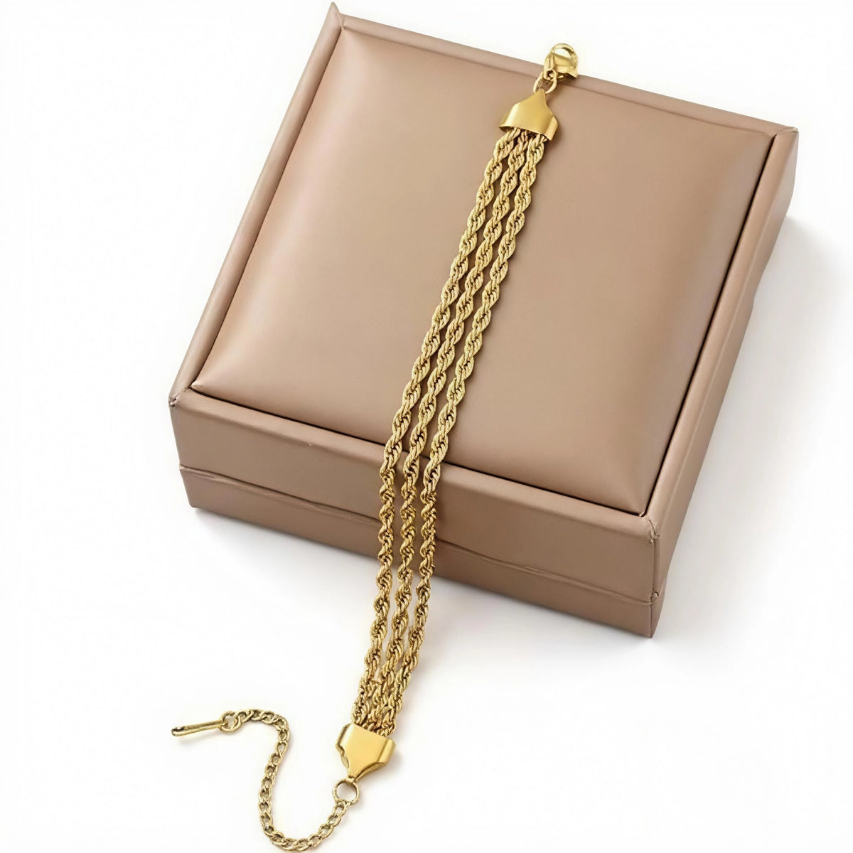Triple Rope Stainless Steel Bracelet